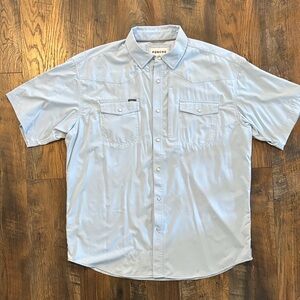 Poncho Light Blue Men's L Shirt